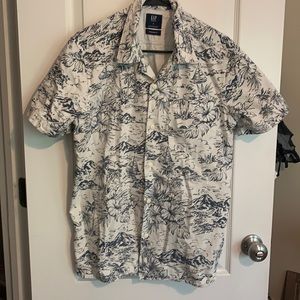 Gap Denim Hawaiian Shirt